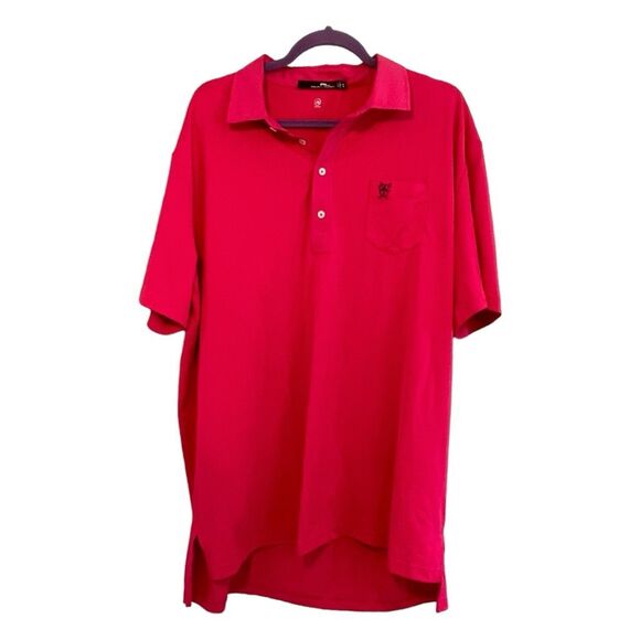 RLX Ralph Lauren Performance Polo Shirt Pink SS Congressional Country Club XL - Picture 1 of 10
